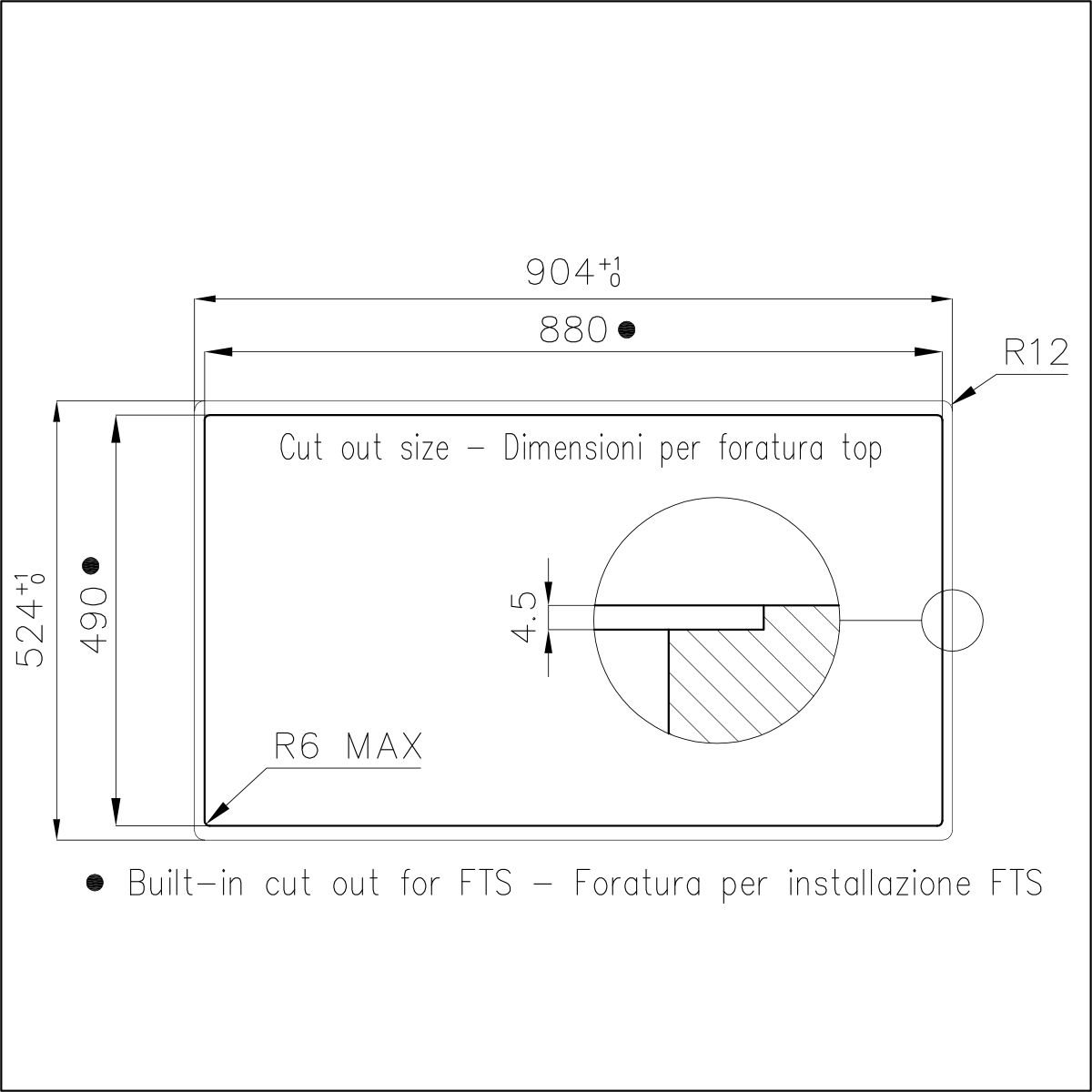 Table de cuisson S4000 Induction Bridge, Table induction