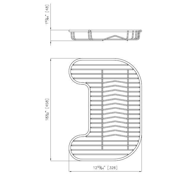 Stainless steel plate rack