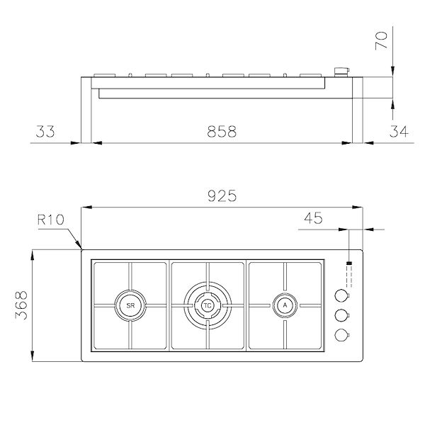 Table de cuisson S4000 Line