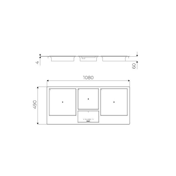 CASTONE LINEARE - GUN METAL