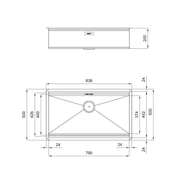Fregadero Foster Milano
