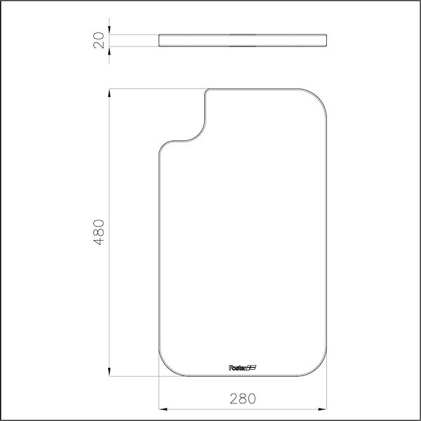 Planche de découpe en bois Iroko