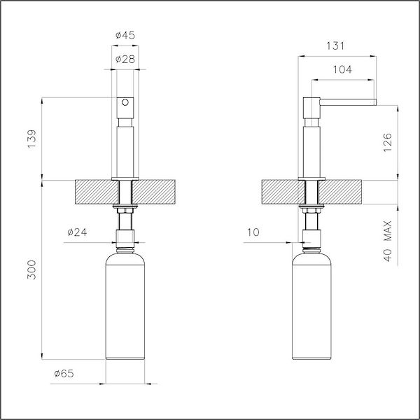 Dispenser Evo Gun Metal