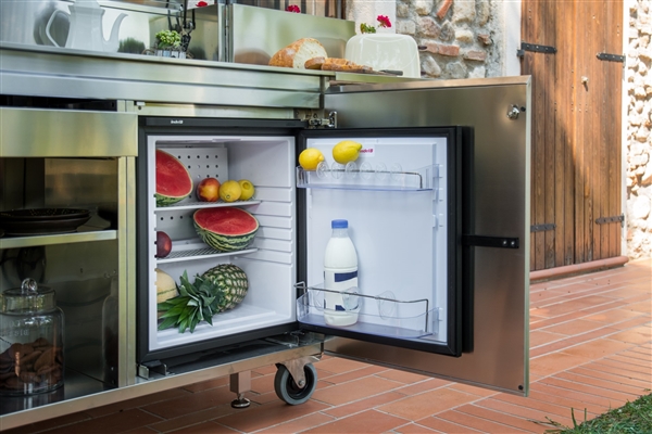 Finalmente... Práctica, cocina para exteriores en acero inoxidable