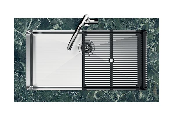 Lavello Quadra R12 Gun Metal Fumè