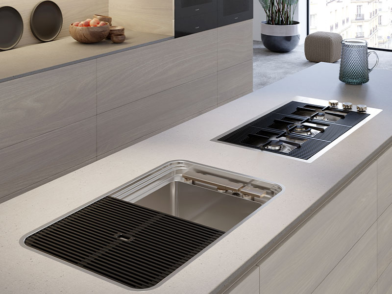 Trjgtas 2 scolapiatti per cucina in acciaio griglia per inferiore del lavandino  griglia di drenaggio per : : Casa e cucina