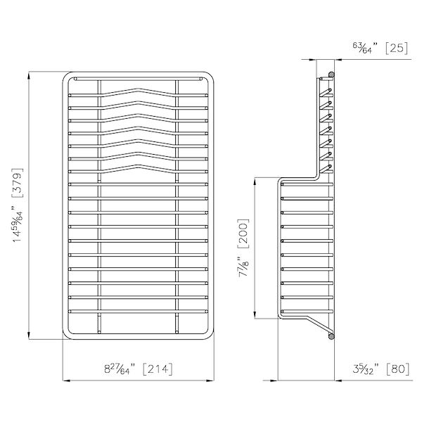 Cesta portaplatos inox
