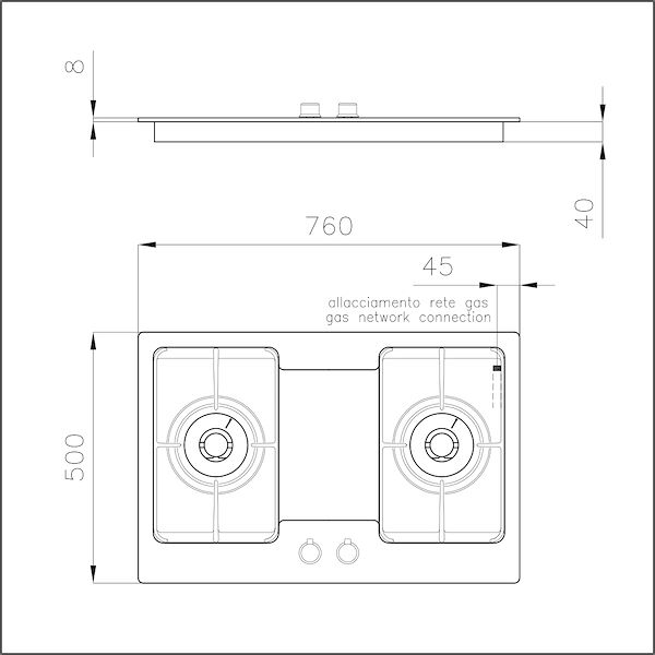 Piano cottura Professionale