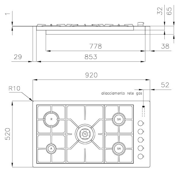 Table de cuisson S4000