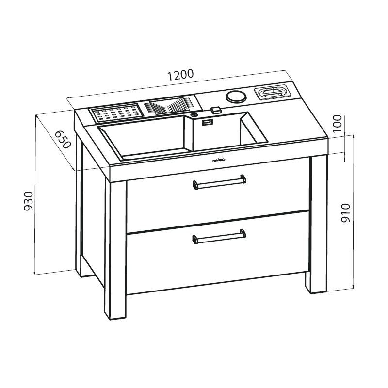 Freestanding Freestanding Washing Station 7161 000
