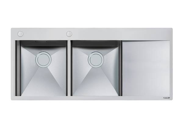 lavello da cucina in acciaio inox con gocciolatoio