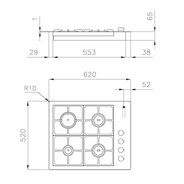Table de cuisson S4000