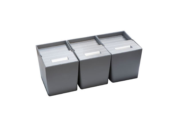 Ensemble de poubelles