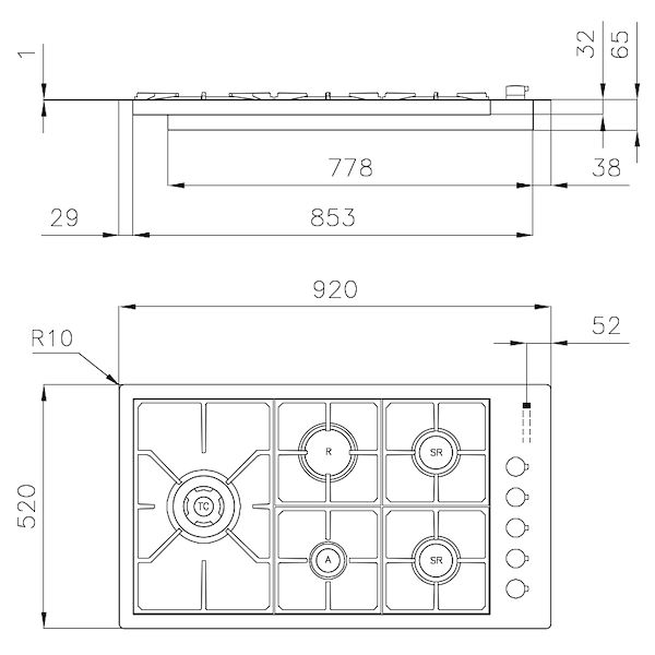 Table de cuisson S4000