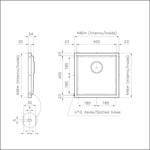 Évier Phantom Base Copper