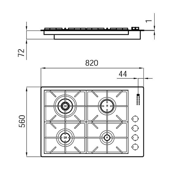 Cooker hob Foster Milano
