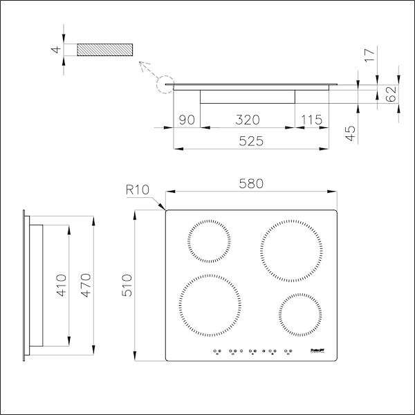 Table de cuisson S1000 Induction