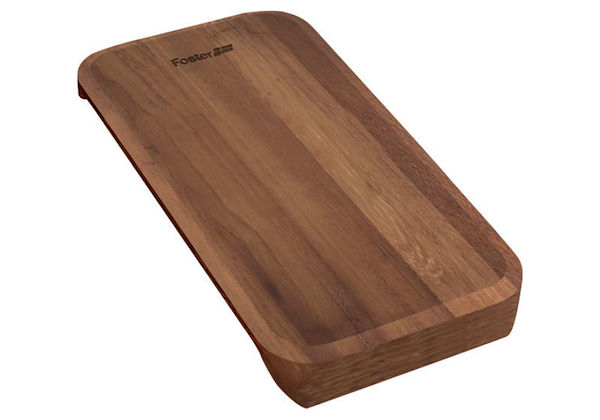 Iroko-wood sliding chopping board