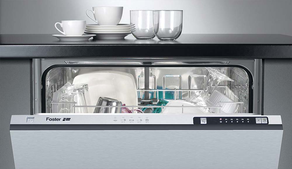 Dishwasher, builtin, low energy dishwasher, made in Italy
