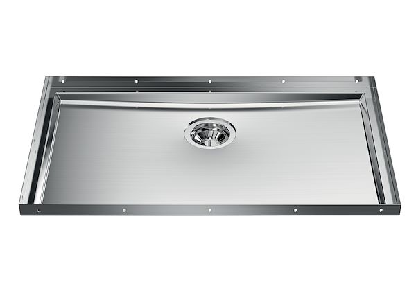 Foster Lavello A Una Vasca 3356 050 Finitura Acciaio Inox Da 44x44 Cm