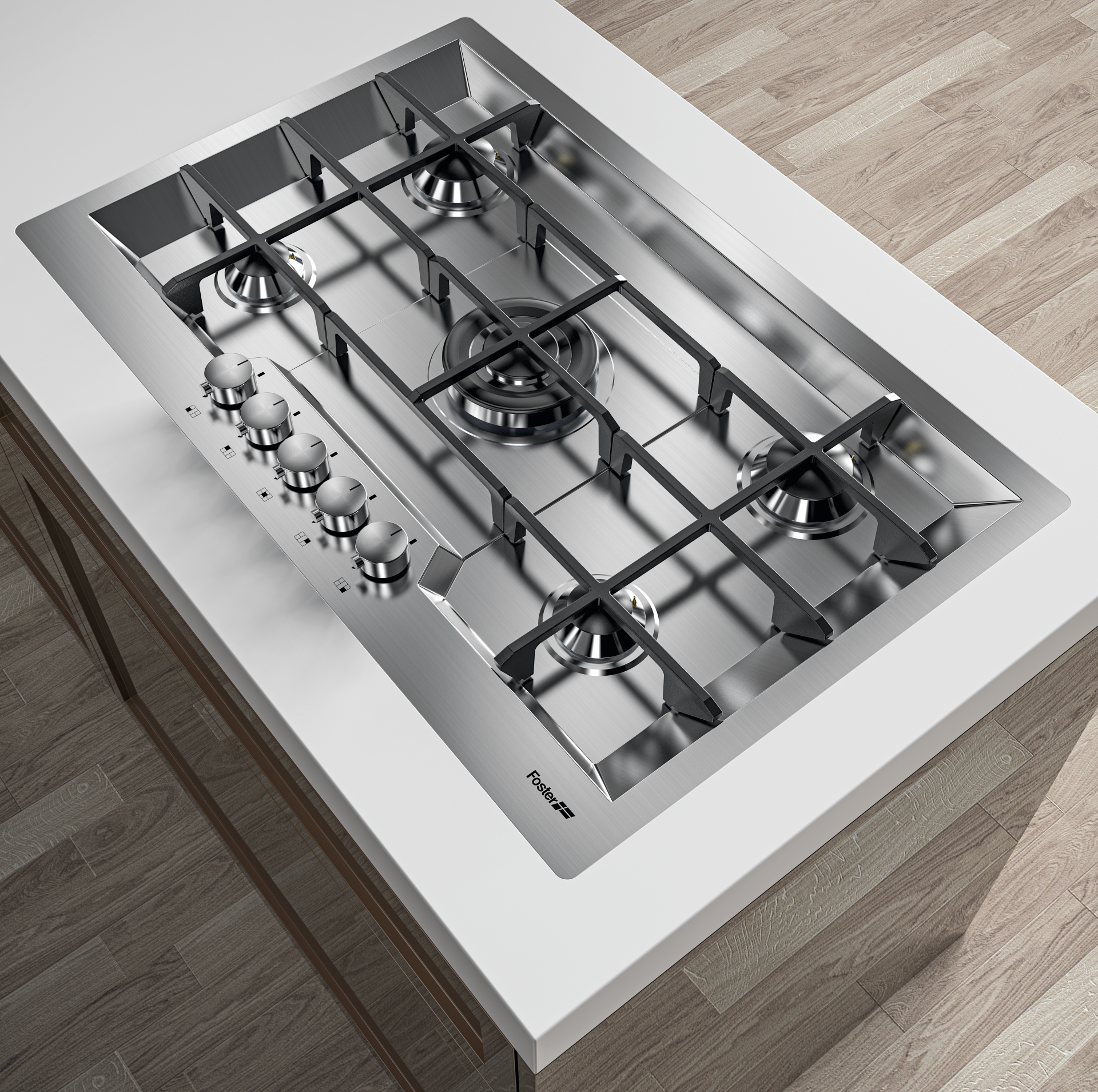 GAS HOB KE 5 BURNERS