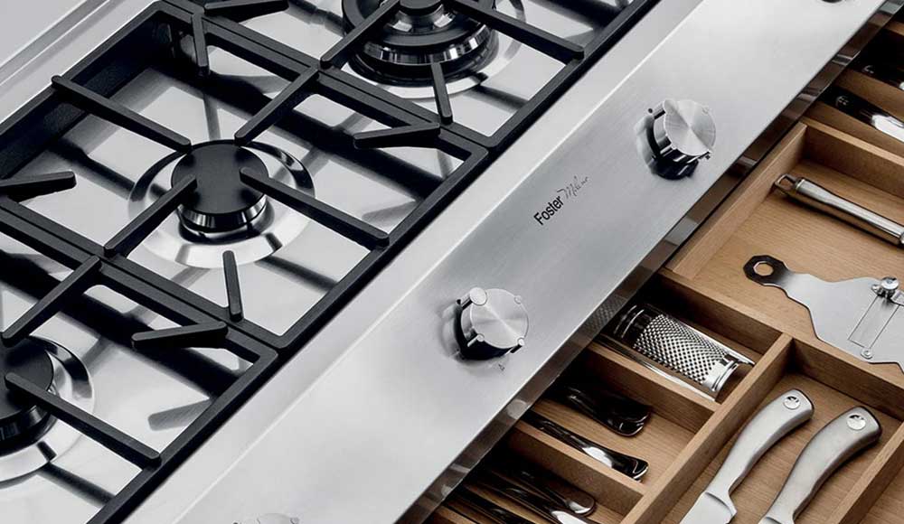 Rangetop et top en acier inoxydable