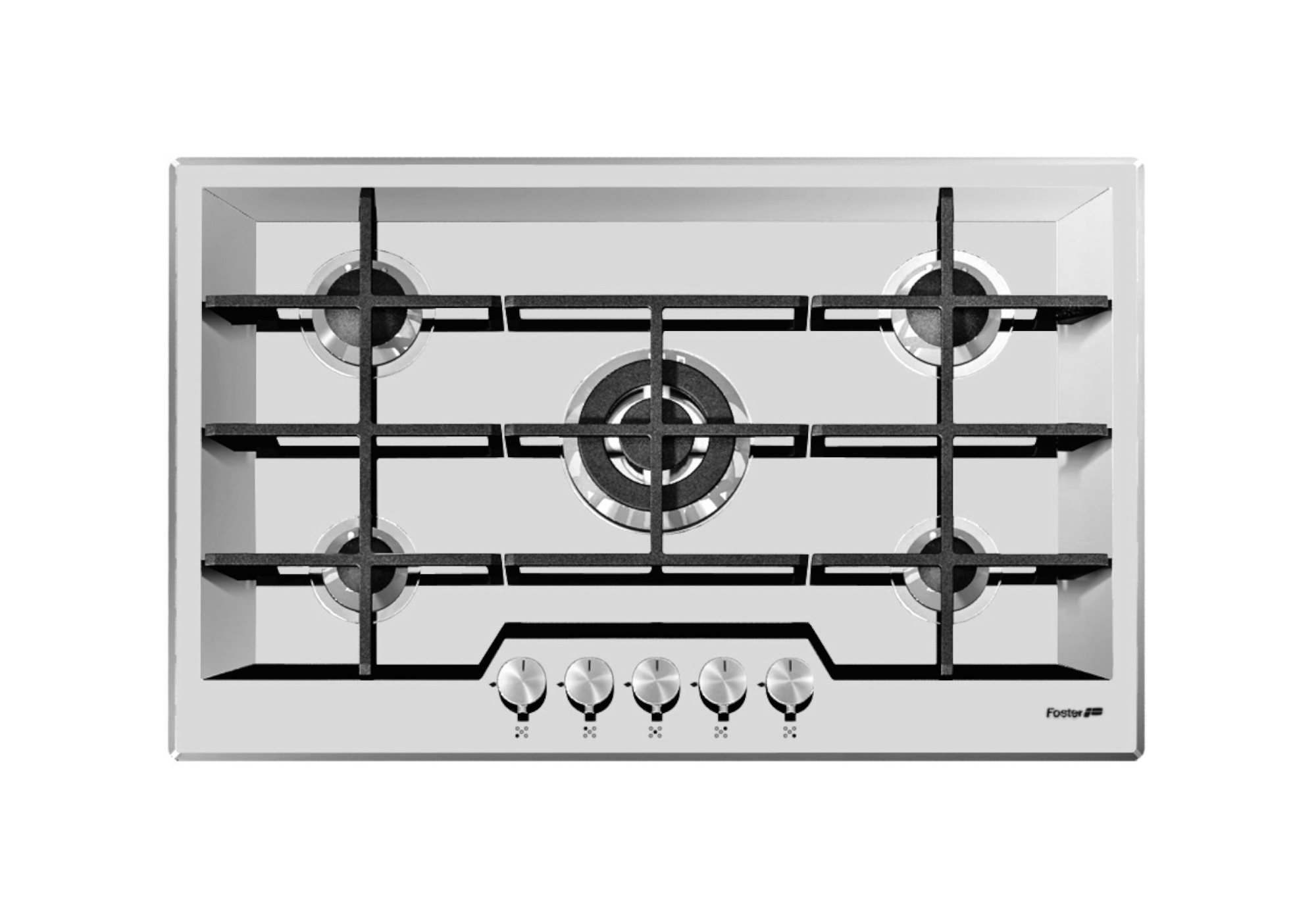 Table de cuisson gaz - 4 Foyers - Double couronne - 7800W