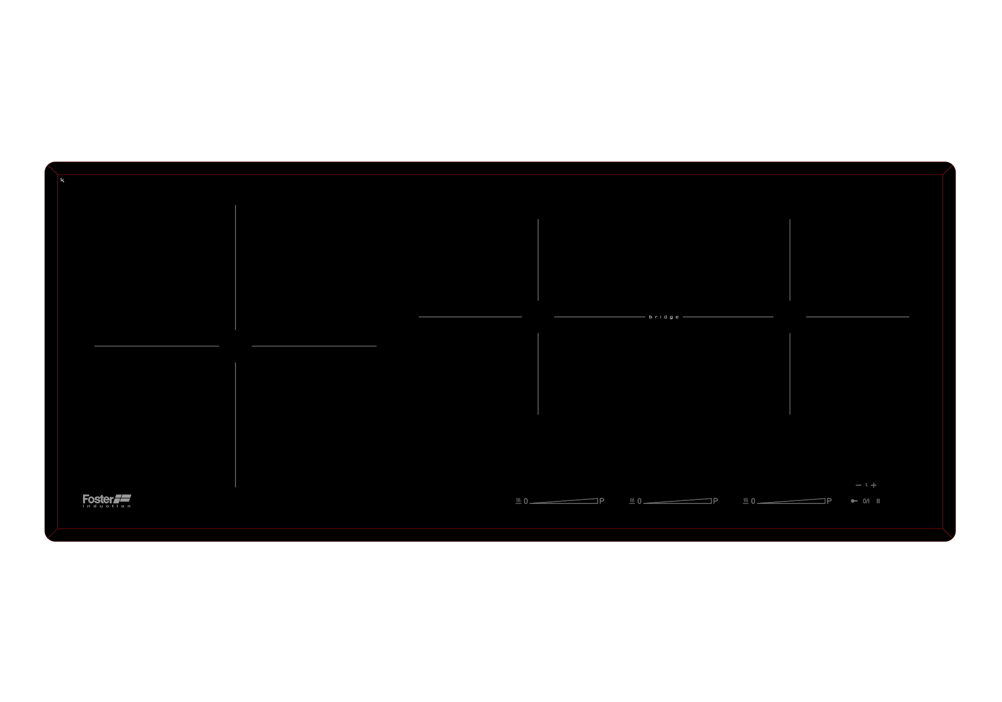 Table de cuisson S4000 Induction Bridge, Table induction