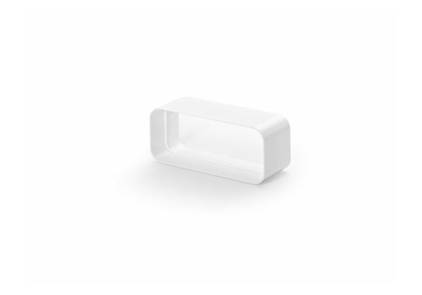 White connector - rectangular section 9700 533